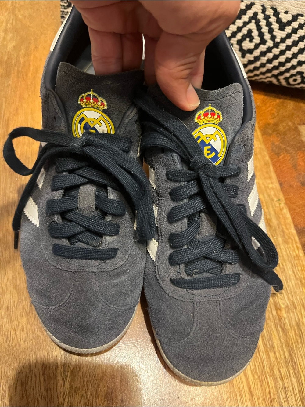 adidas Real Madrid Men's Navy Suede Sneakers